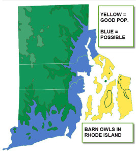 Yellow = good populations Blue = potential random breeding